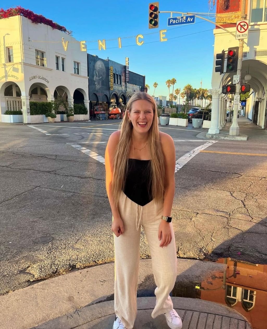 AIFS Teilnehmerin während ihres Au Pair Aufenthalts in den USA in Venice, Los Angeles