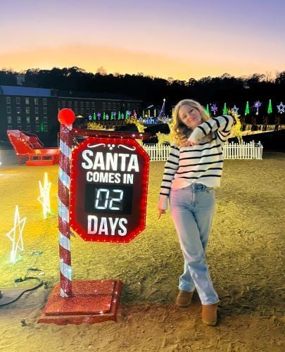 Lara an Weihnachten während ihres Schüleraustausch in den USA mit AIFS